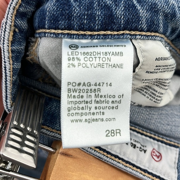 AG Adriano Goldschmied Jodi Crop High Rise Slim Flare size 28R - Picture 6 of 10